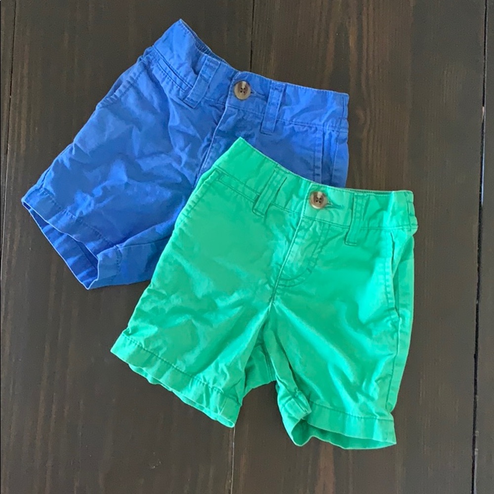 Two Pair Old Navy boys chino shorts